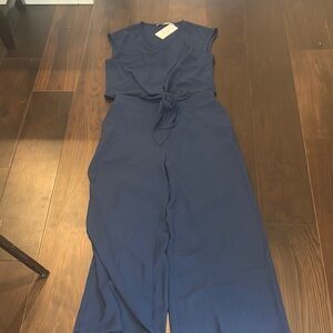 Chic Navy 2 piece  Tie-Front outfit